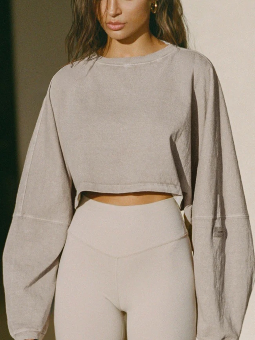 JOAH BROWN Slouchy Crop Long Sleeve - Picture 3 of 7